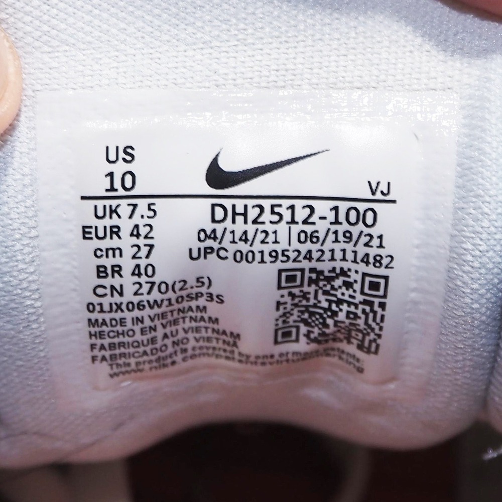 Nike React Escape Run Women Size 10 White Pink Running Shoes DH2512-100 - Picture 10 of 11
